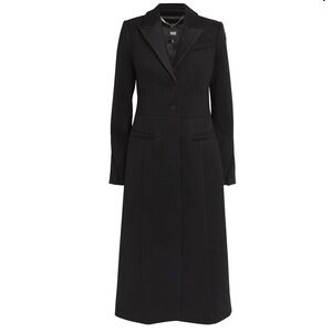 PAIGE
Wool-Blend Queens Black Long Coat